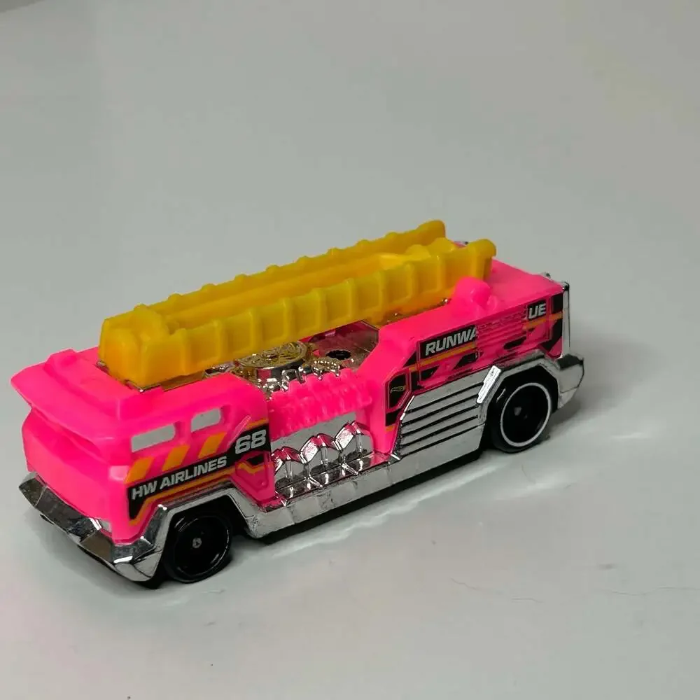 Hot Wheels 5 Alarm Pink Fire Truck Diecast Car HW Rescue